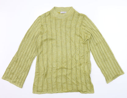 Womens UK Size 16 Marks and Spencer Yellow Pullover Jumper