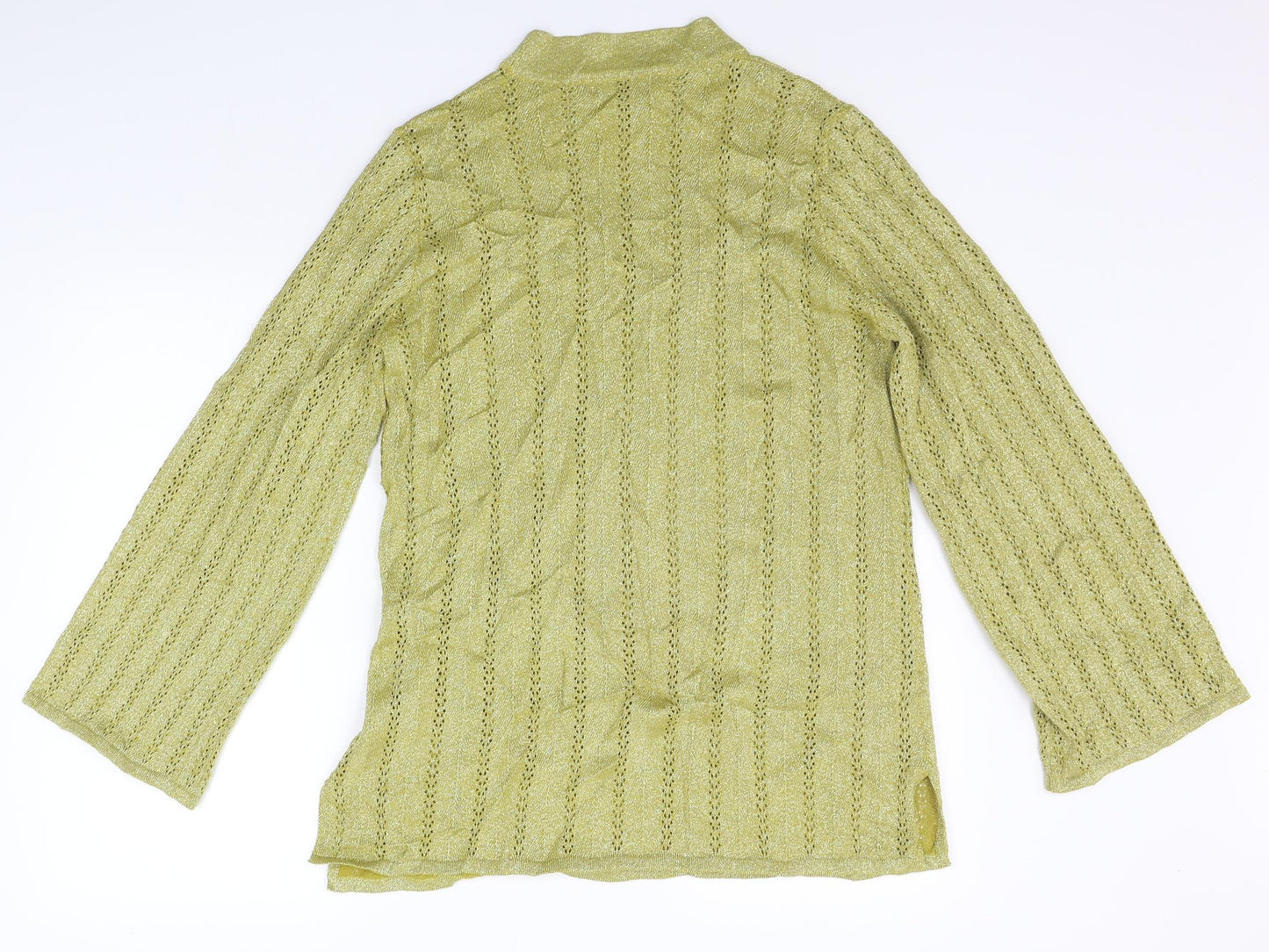 Womens UK Size 16 Marks and Spencer Yellow Pullover Jumper
