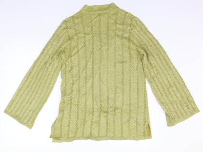 Womens UK Size 16 Marks and Spencer Yellow Pullover Jumper