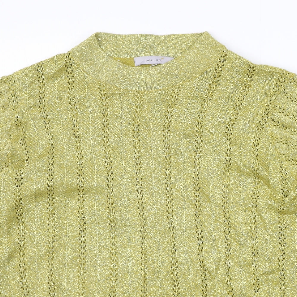 Womens UK Size 16 Marks and Spencer Yellow Pullover Jumper