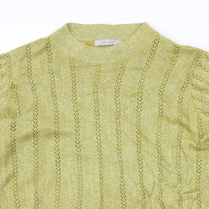 Womens UK Size 16 Marks and Spencer Yellow Pullover Jumper