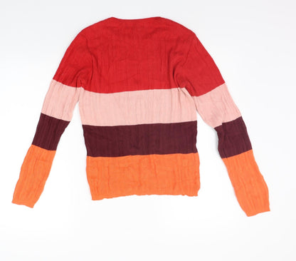 Womens UK Size M Primark Red Pullover Jumper
