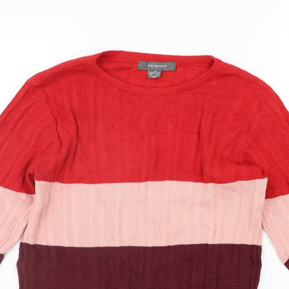 Womens UK Size M Primark Red Pullover Jumper