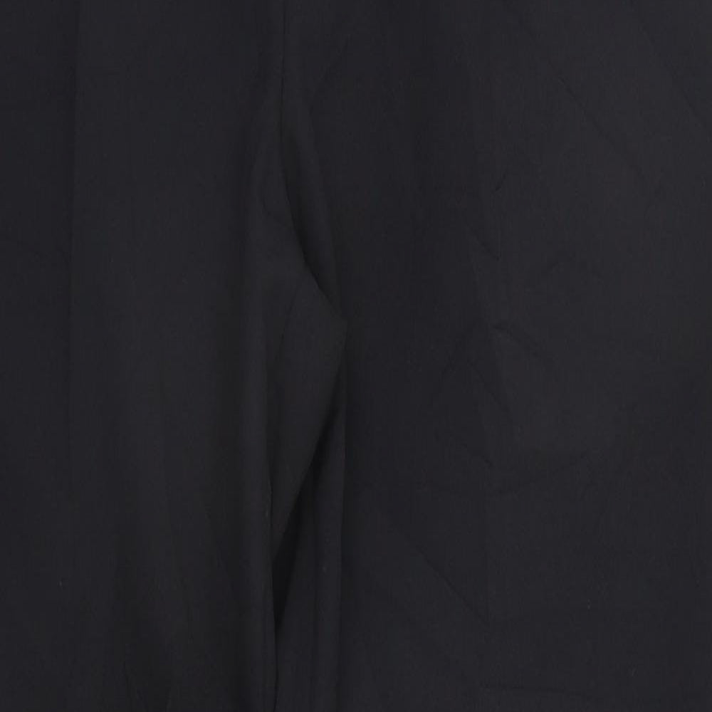 Womens UK Size 12 M&Co Regular Fit Sweatpants Black Trousers