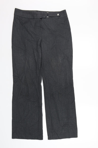 Womens UK Size 12 Marks and Spencer Regular Fit  Grey Trousers