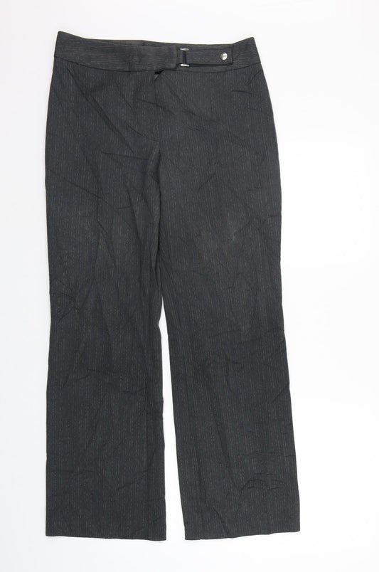 Womens UK Size 12 Marks and Spencer Regular Fit  Grey Trousers