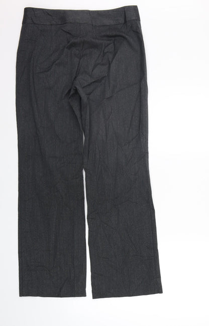 Womens UK Size 12 Marks and Spencer Regular Fit  Grey Trousers