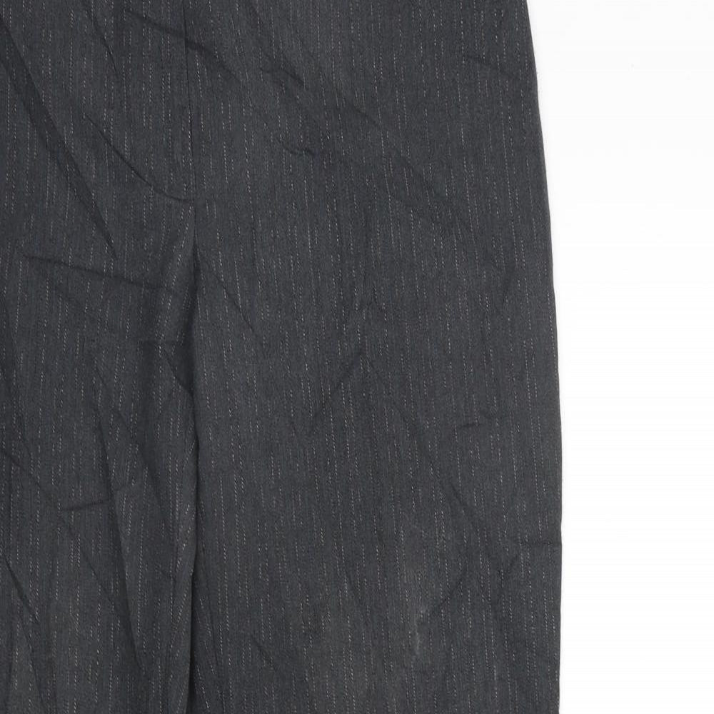 Womens UK Size 12 Marks and Spencer Regular Fit  Grey Trousers