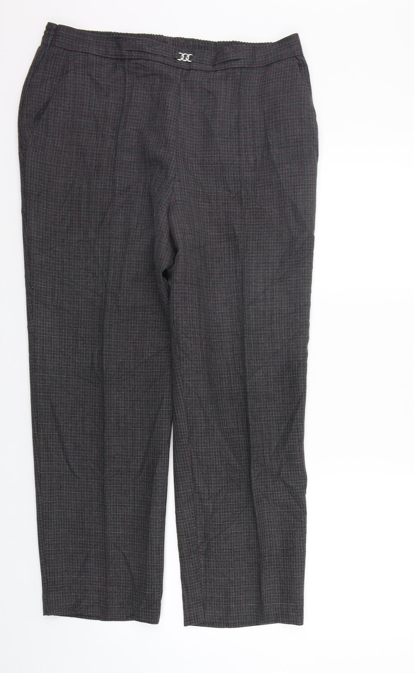 Womens UK Size 16 Marks and Spencer Regular Fit  Grey Trousers
