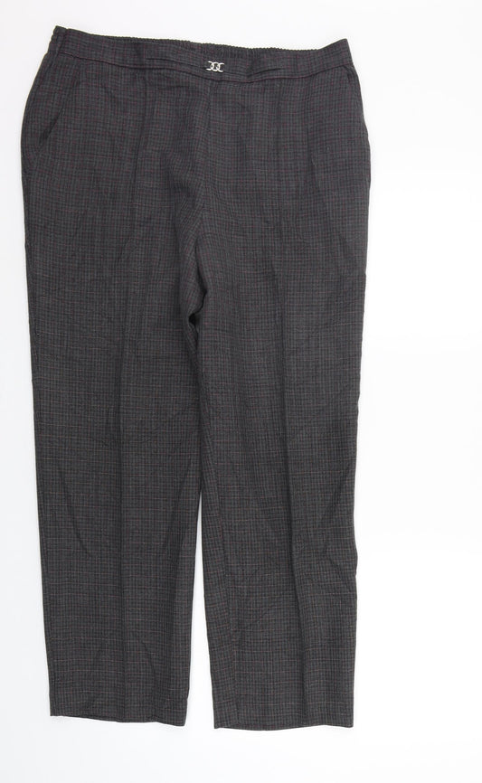 Womens UK Size 16 Marks and Spencer Regular Fit  Grey Trousers