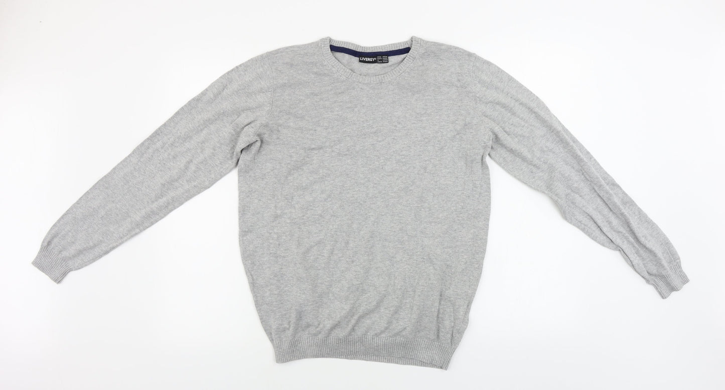 Livergy Mens Grey   Pullover Jumper Size M