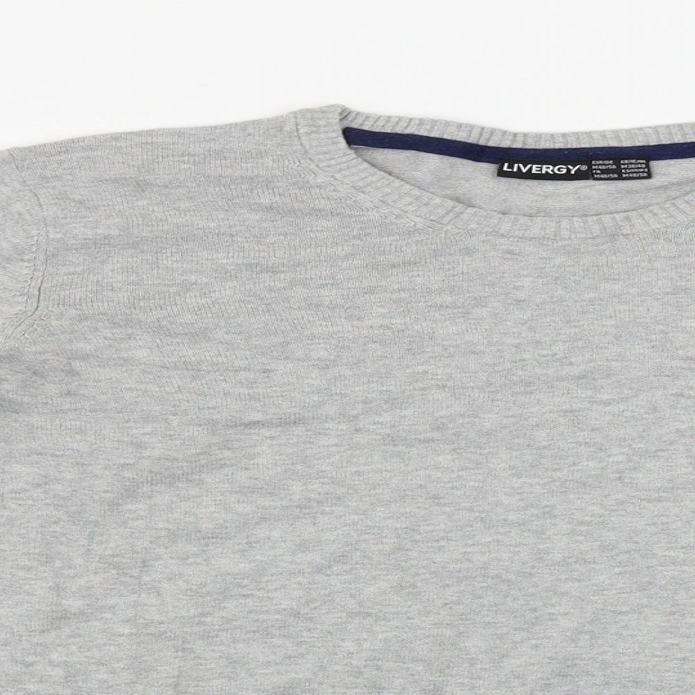 Livergy Mens Grey   Pullover Jumper Size M