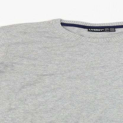 Livergy Mens Grey   Pullover Jumper Size M