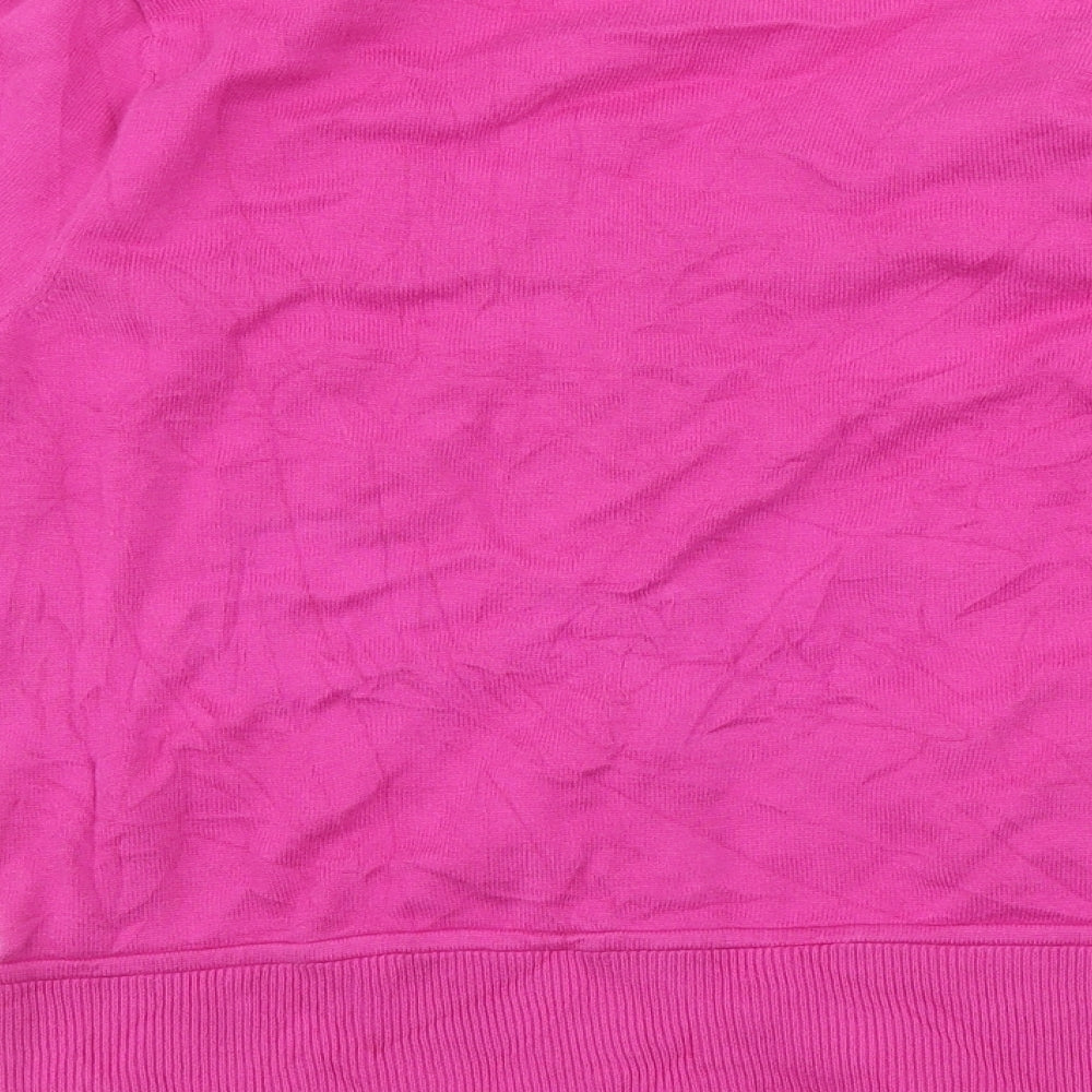 Womens UK Size 10 Monsoon Pink Cardigan Jumper
