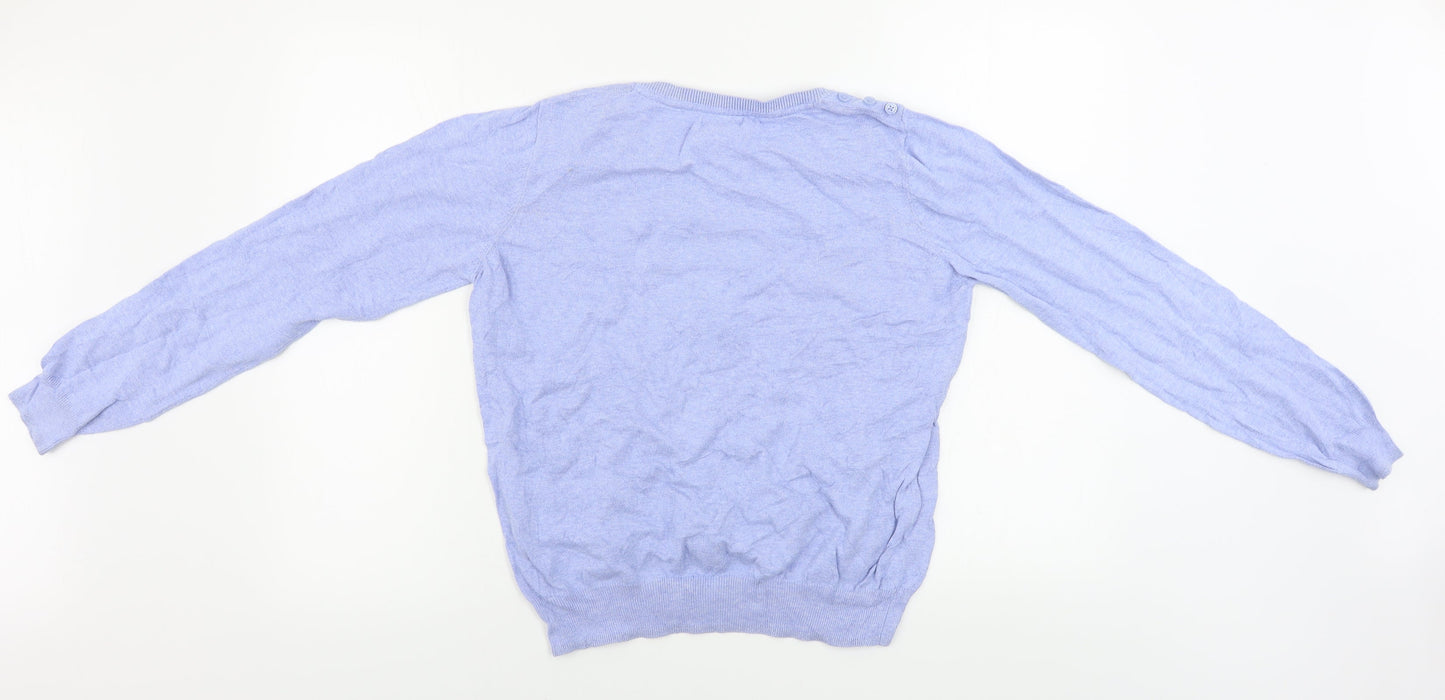 Womens UK Size 14 Pep&co Blue Pullover Jumper