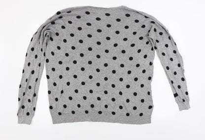 Womens UK Size XL VERO MODA Grey Pullover Jumper