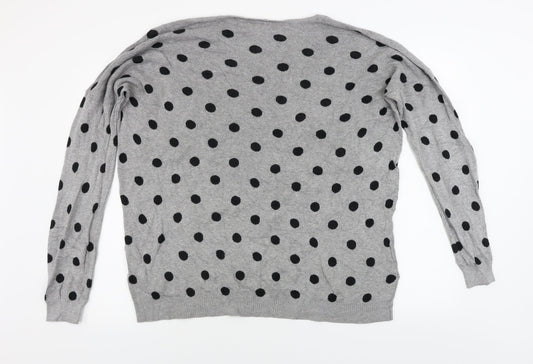 Womens UK Size XL VERO MODA Grey Pullover Jumper