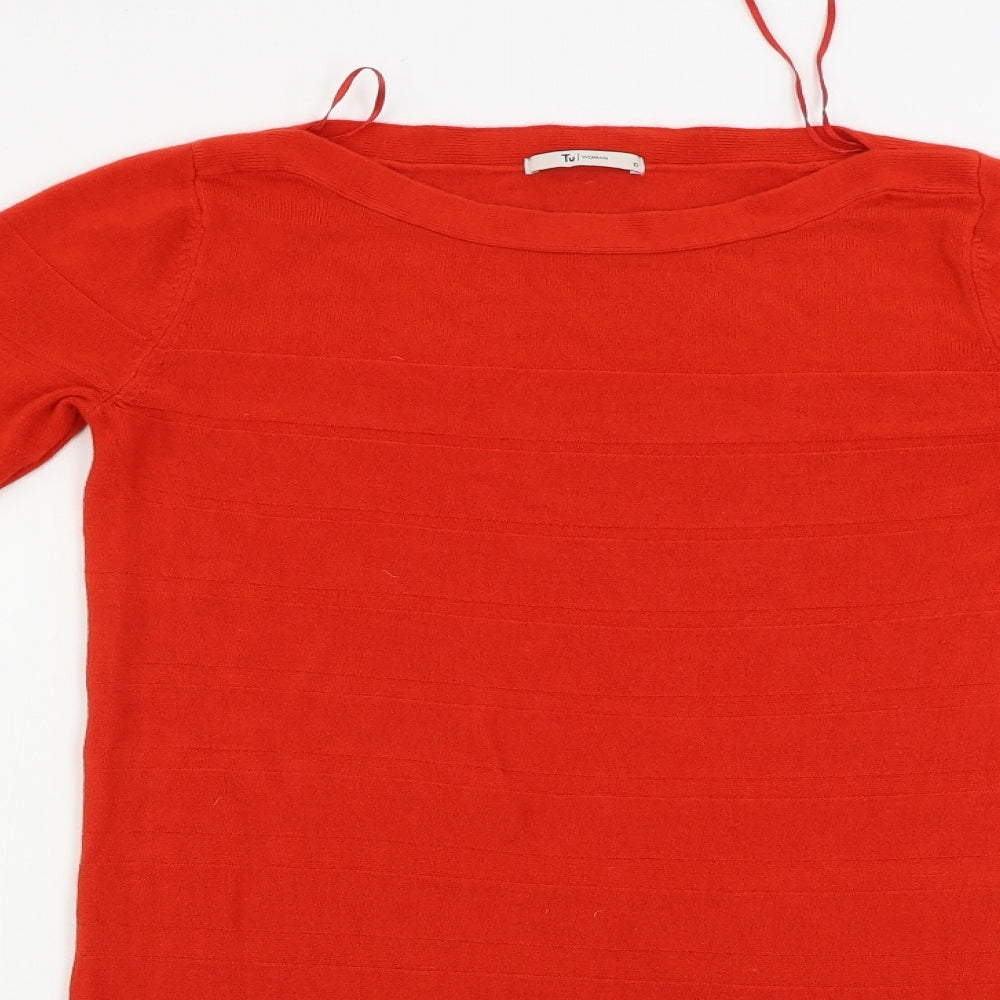 TU Womens Red   Bodycon  Size 10