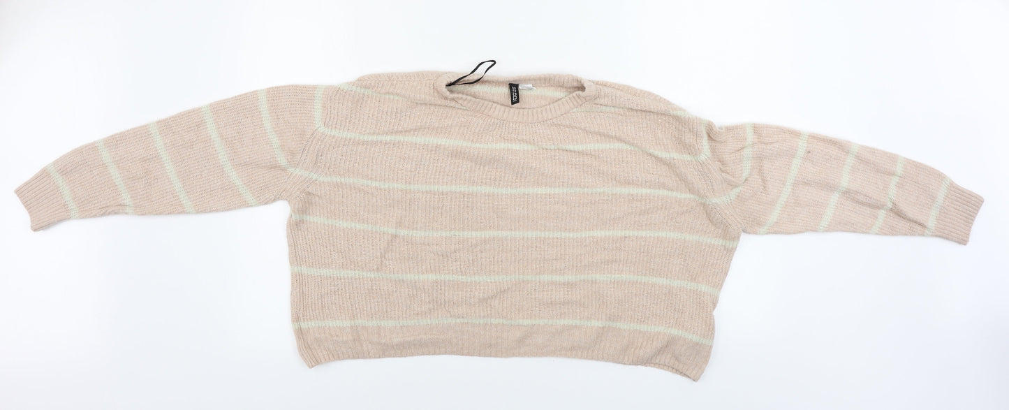 Womens UK Size L H&M Pink Pullover Jumper