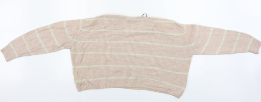 Womens UK Size L H&M Pink Pullover Jumper