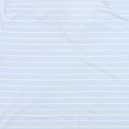 reue de france Mens Blue Striped   Polo Size XL