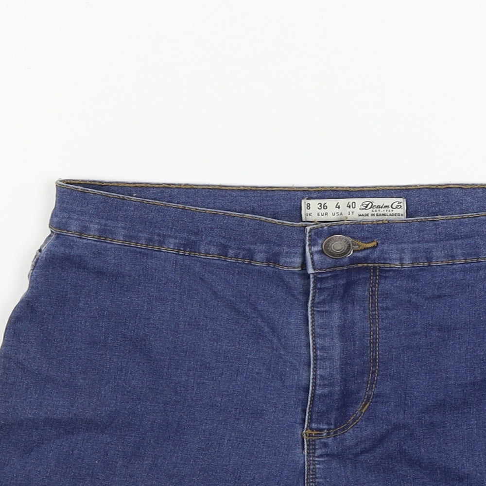 denim co Womens Blue   Cut-Off Shorts Size 8