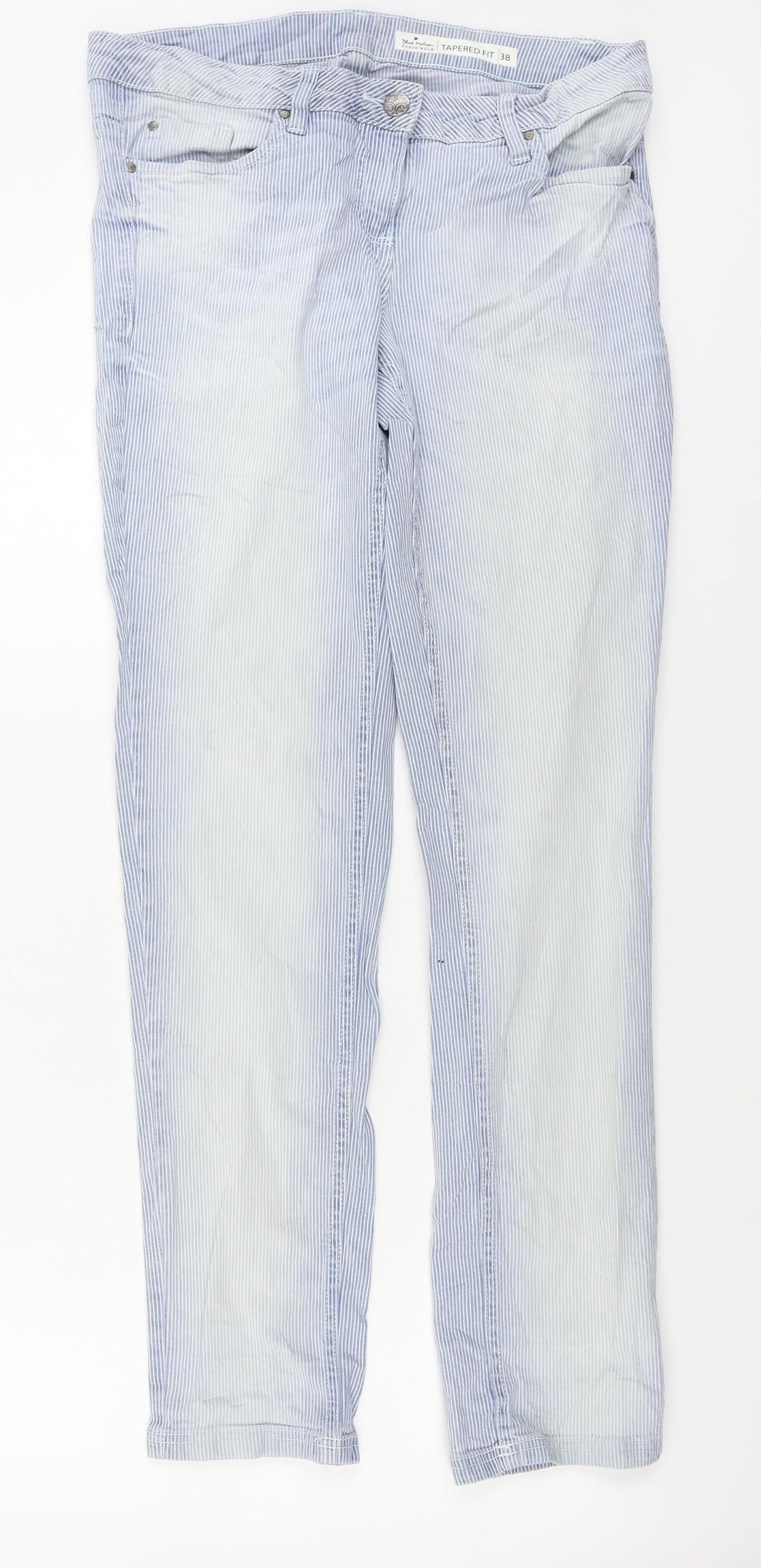 Womens UK Size 10 Blue Motion Regular Fit Straight Blue Jeans