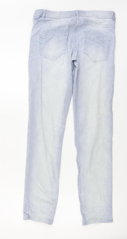 Womens UK Size 10 Blue Motion Regular Fit Straight Blue Jeans