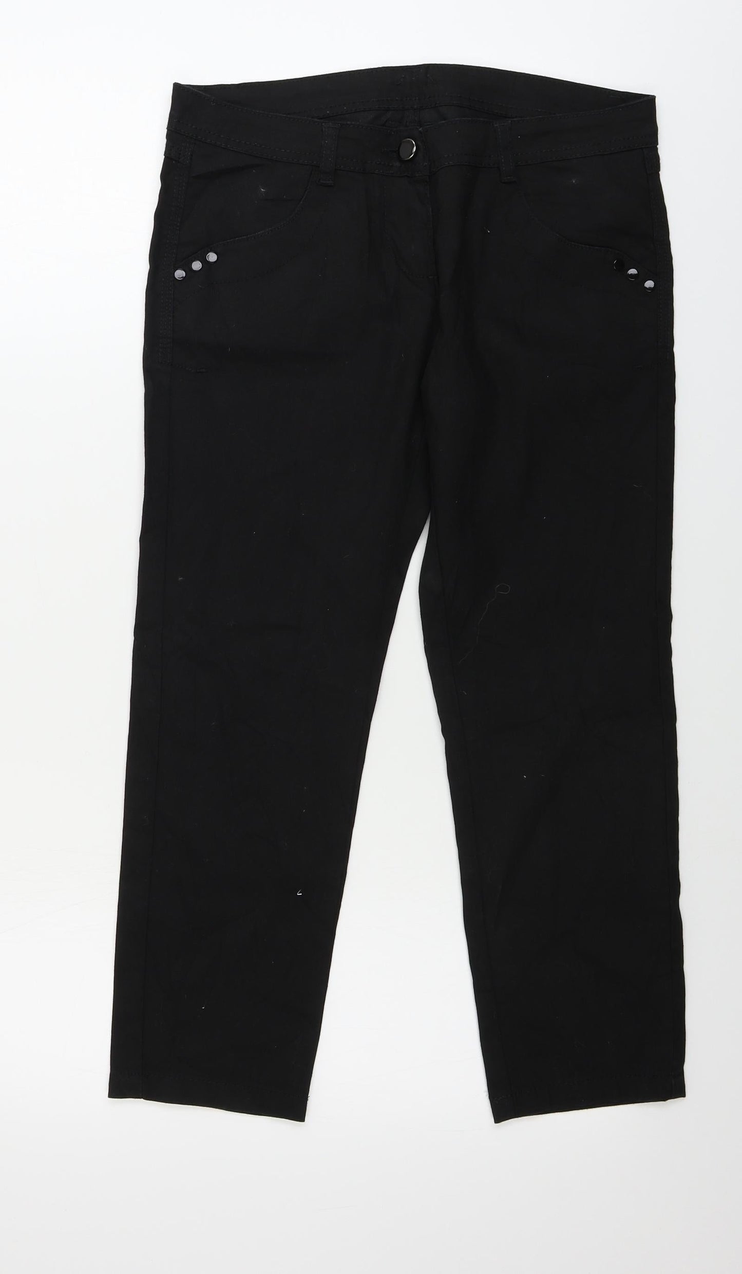 Womens UK Size 10 Preworn Regular Fit Skinny Black Jeans