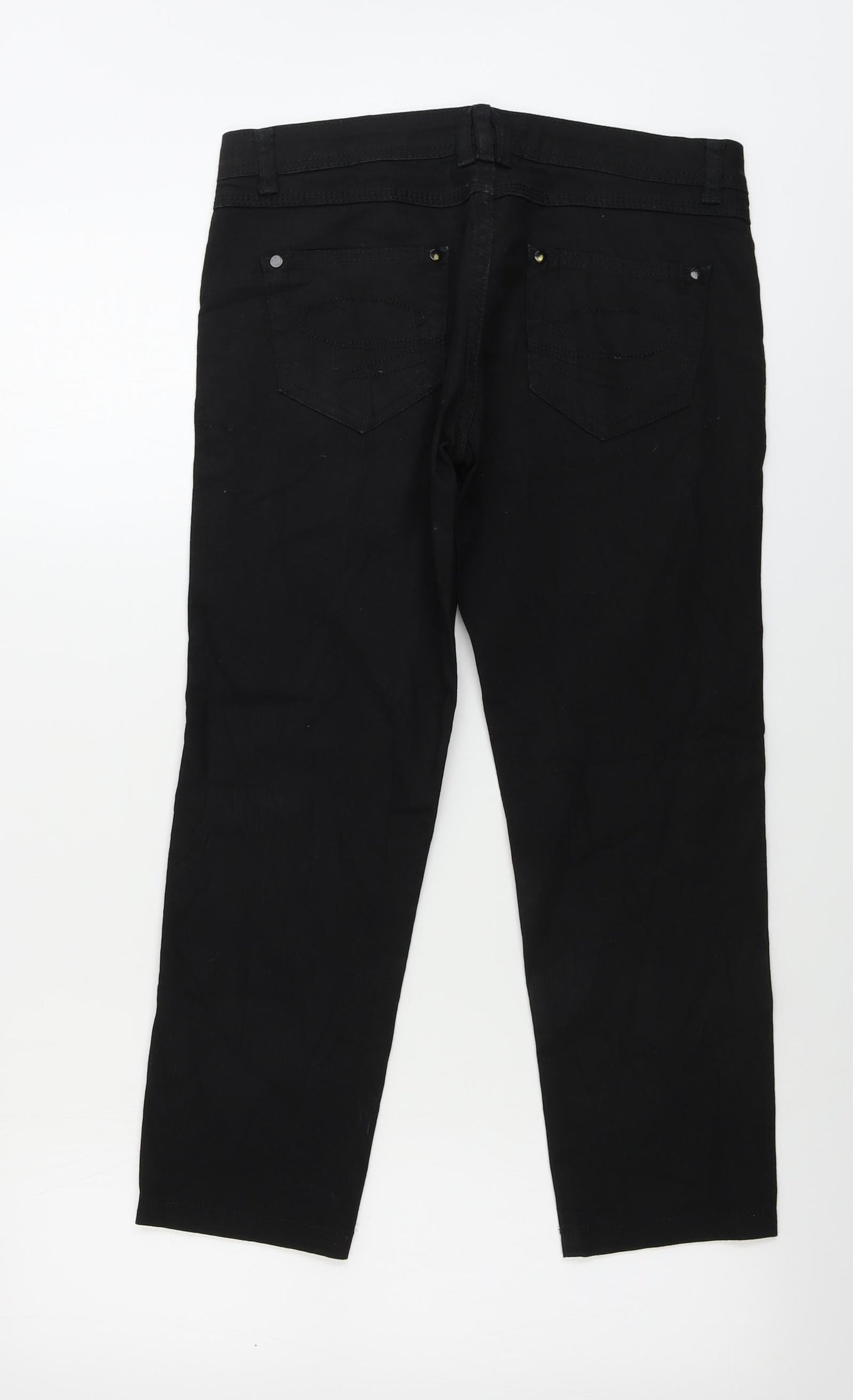 Womens UK Size 10 Preworn Regular Fit Skinny Black Jeans