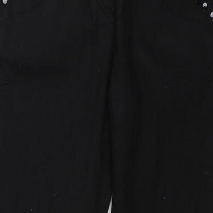 Womens UK Size 10 Preworn Regular Fit Skinny Black Jeans
