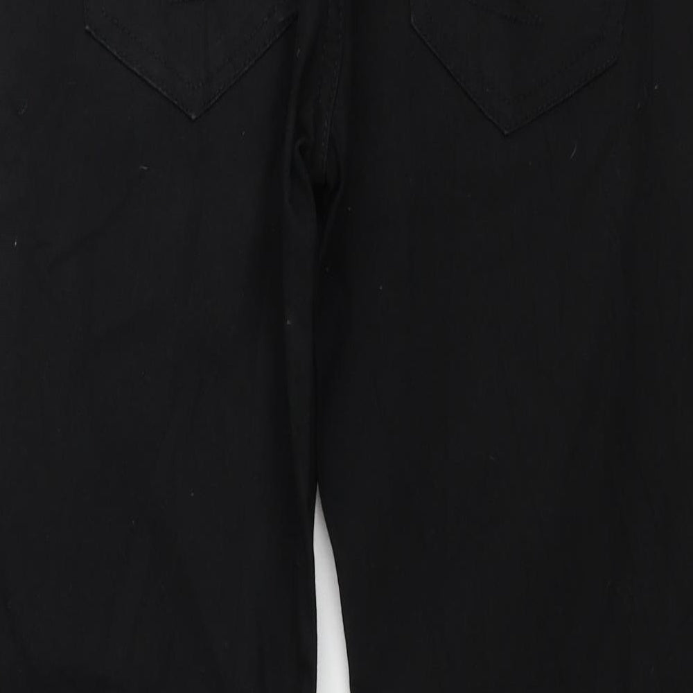 Womens UK Size 10 Preworn Regular Fit Skinny Black Jeans