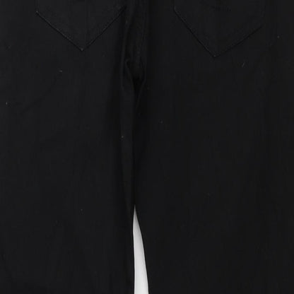 Womens UK Size 10 Preworn Regular Fit Skinny Black Jeans