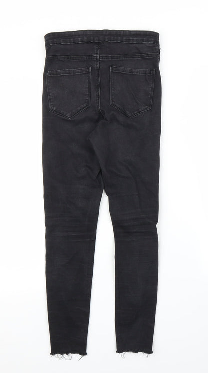 Primark Womens Black  Denim Skinny Jeans Size 12 L24 in