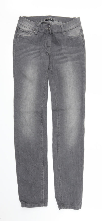 Womens UK Size 6 Gina Regular Fit Straight Grey Jeans