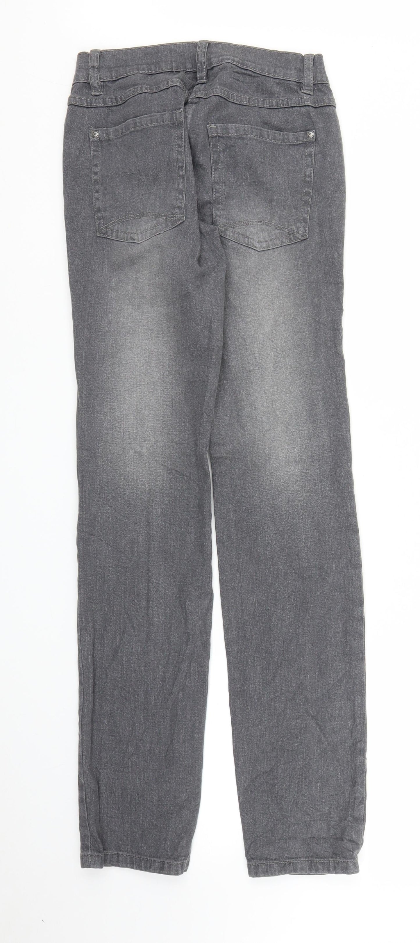 Womens UK Size 6 Gina Regular Fit Straight Grey Jeans