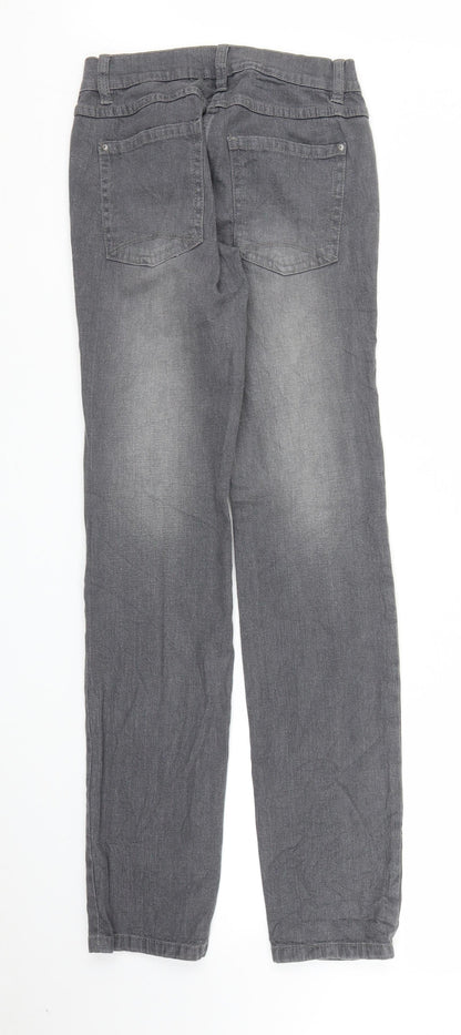 Womens UK Size 6 Gina Regular Fit Straight Grey Jeans