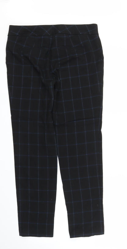 Womens UK Size 10 NEXT Regular Fit Carrot Black Trousers