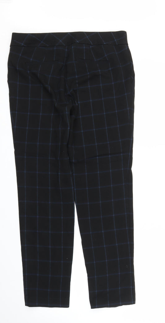 Womens UK Size 10 NEXT Regular Fit Carrot Black Trousers