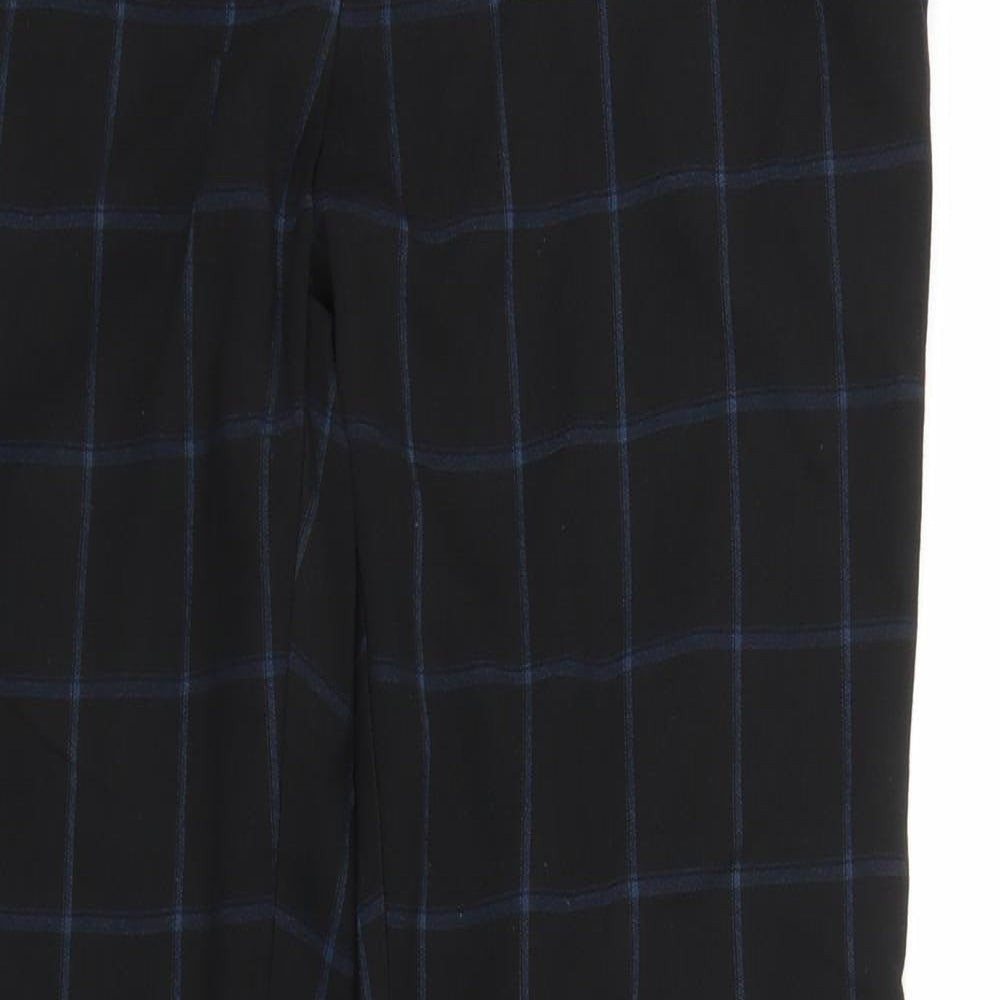 Womens UK Size 10 NEXT Regular Fit Carrot Black Trousers