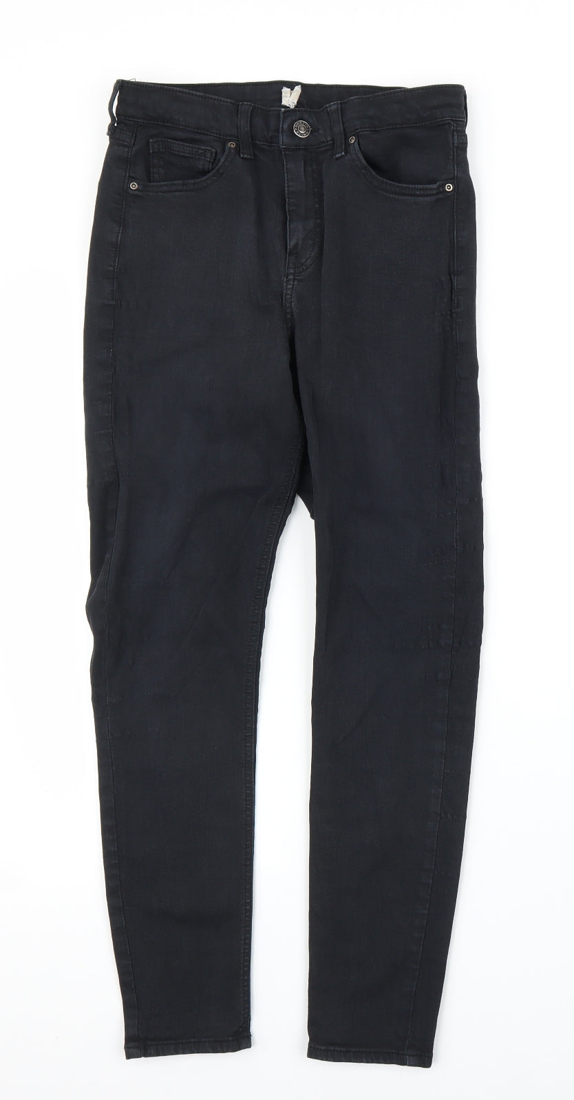 Topshop Womens Black  Denim Skinny Jeans Size 26 in L25 in