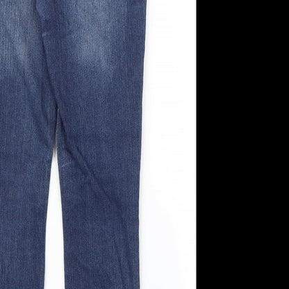 Denim 24/7 Womens Blue  Denim Skinny Jeans Size 10 L26 in