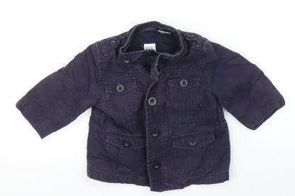 Gap Boys Blue   Military Jacket Coat Size 12-18 Months