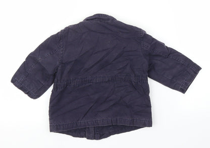 Gap Boys Blue   Military Jacket Coat Size 12-18 Months