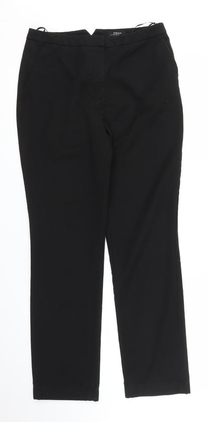 Womens UK Size 10 Papaya Regular Fit  Black Trousers