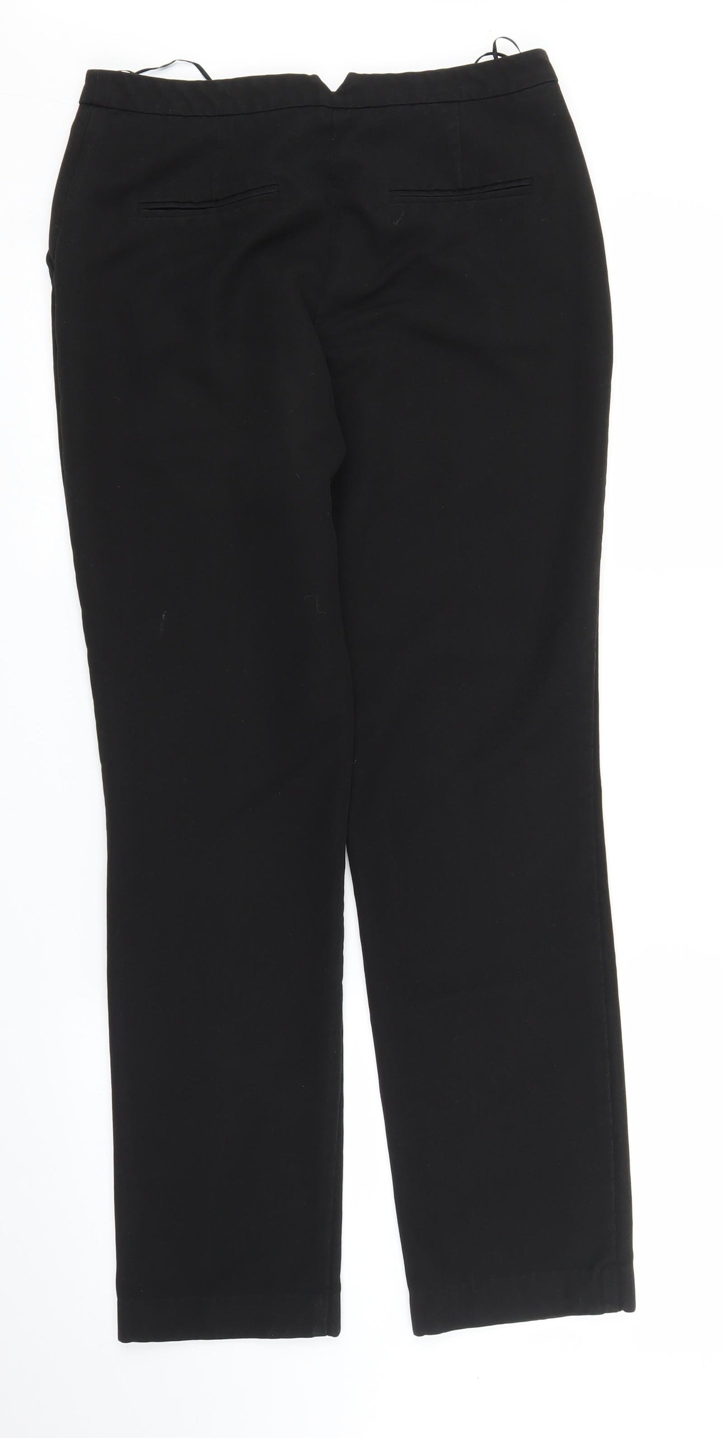 Womens UK Size 10 Papaya Regular Fit  Black Trousers