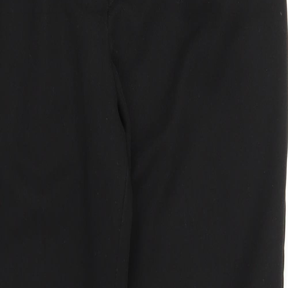 Womens UK Size 10 Papaya Regular Fit  Black Trousers