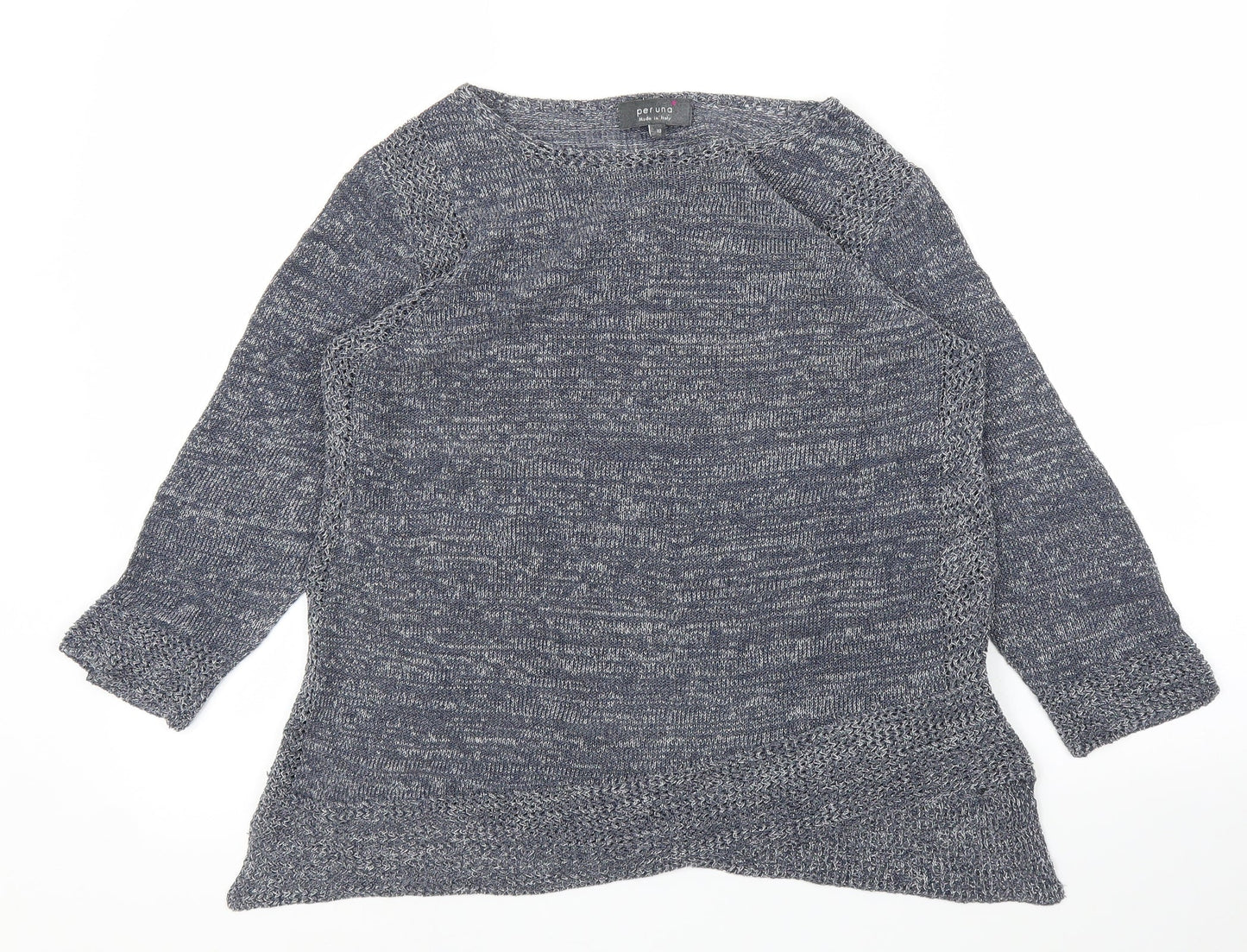 Womens UK Size 10 M&S Grey Basic Blouse