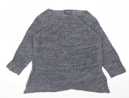 Womens UK Size 10 M&S Grey Basic Blouse