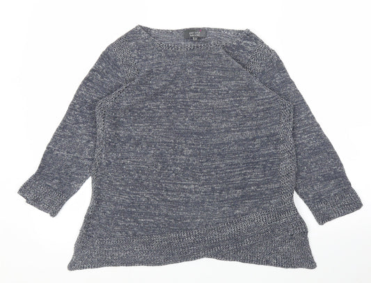 Womens UK Size 10 M&S Grey Basic Blouse